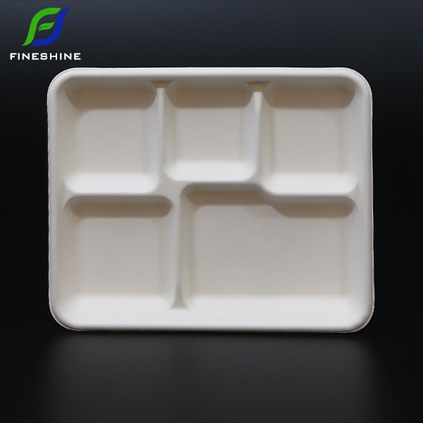 5-compartment tray